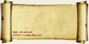 Anica Brzaković vizit kartica